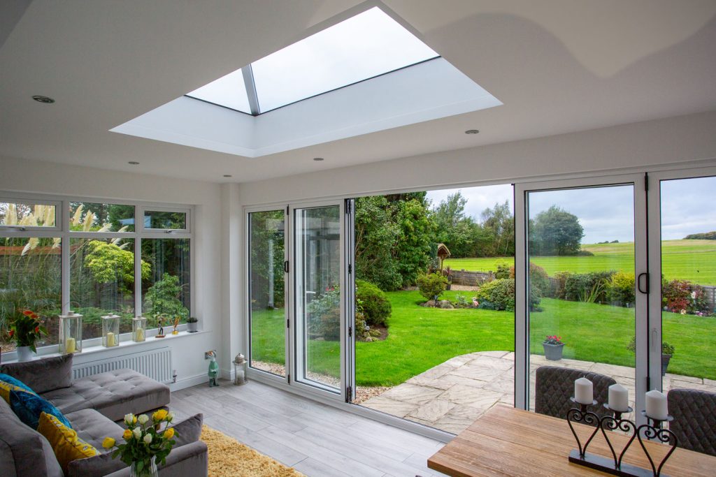 Roof lantern on extension