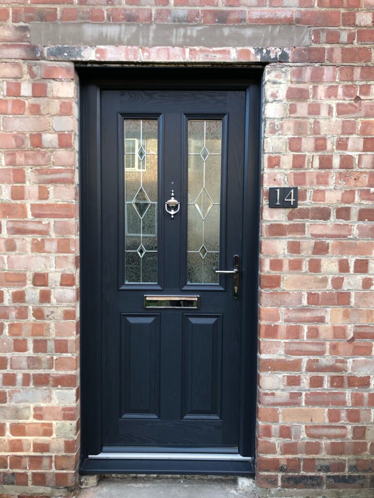 upvc door black